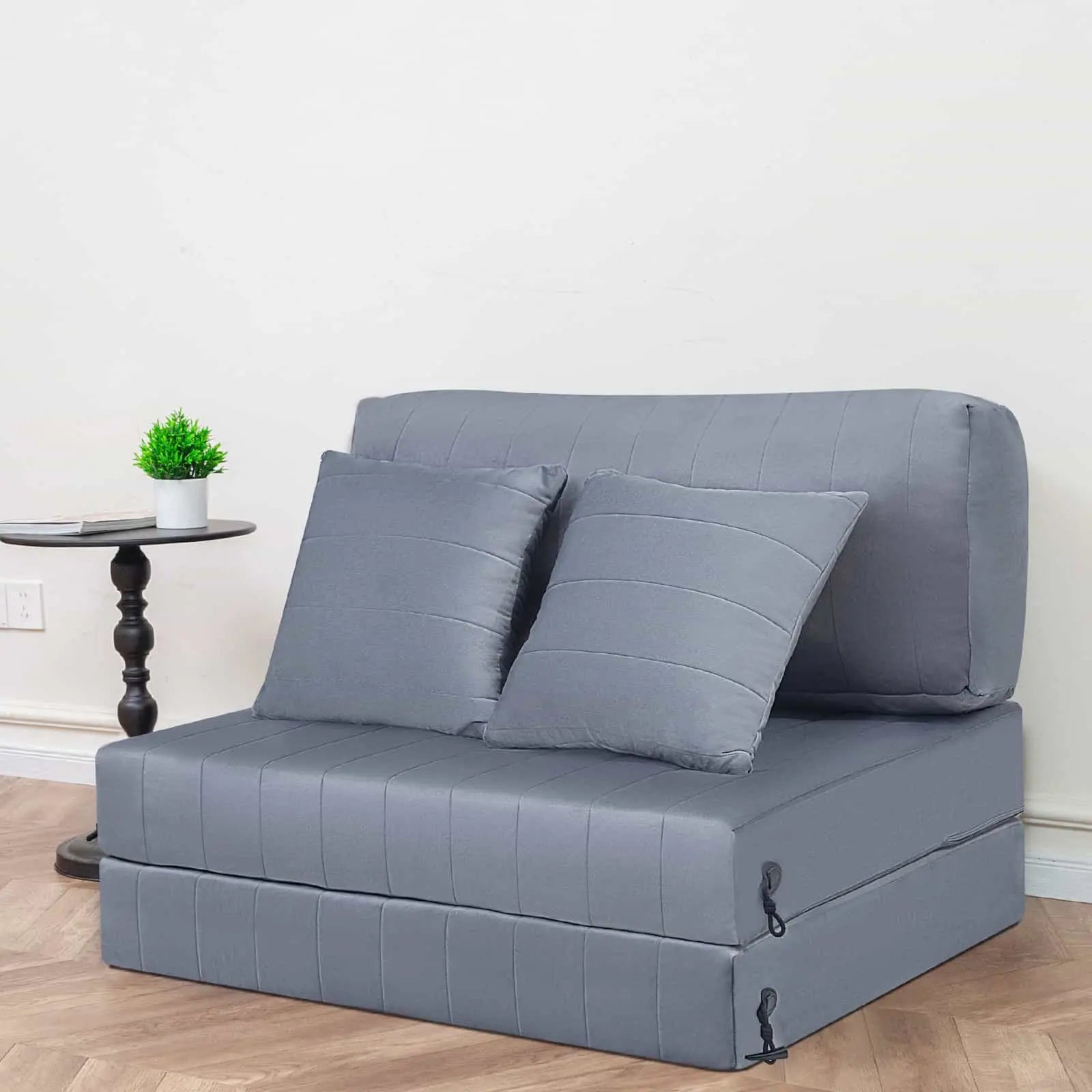 COMAX Folding Sofa Bed-twin|Grey folds into sofa