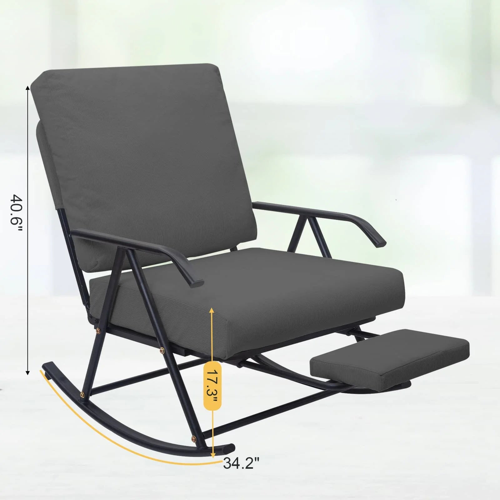 COMAX Glider Rocking Chair dimensions are 24.8