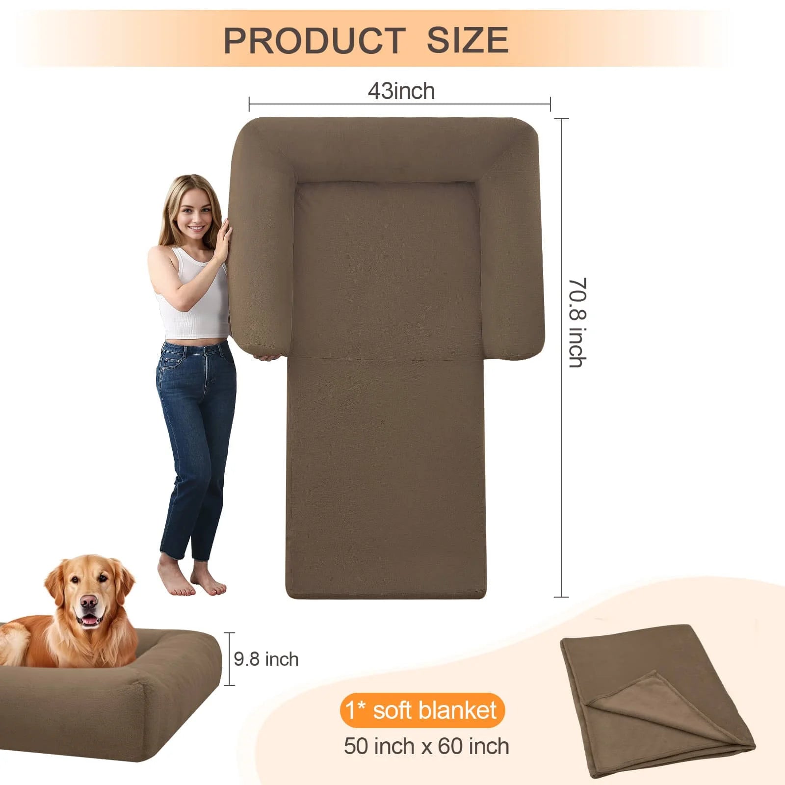 COMAX Foldable Human Dog Bed