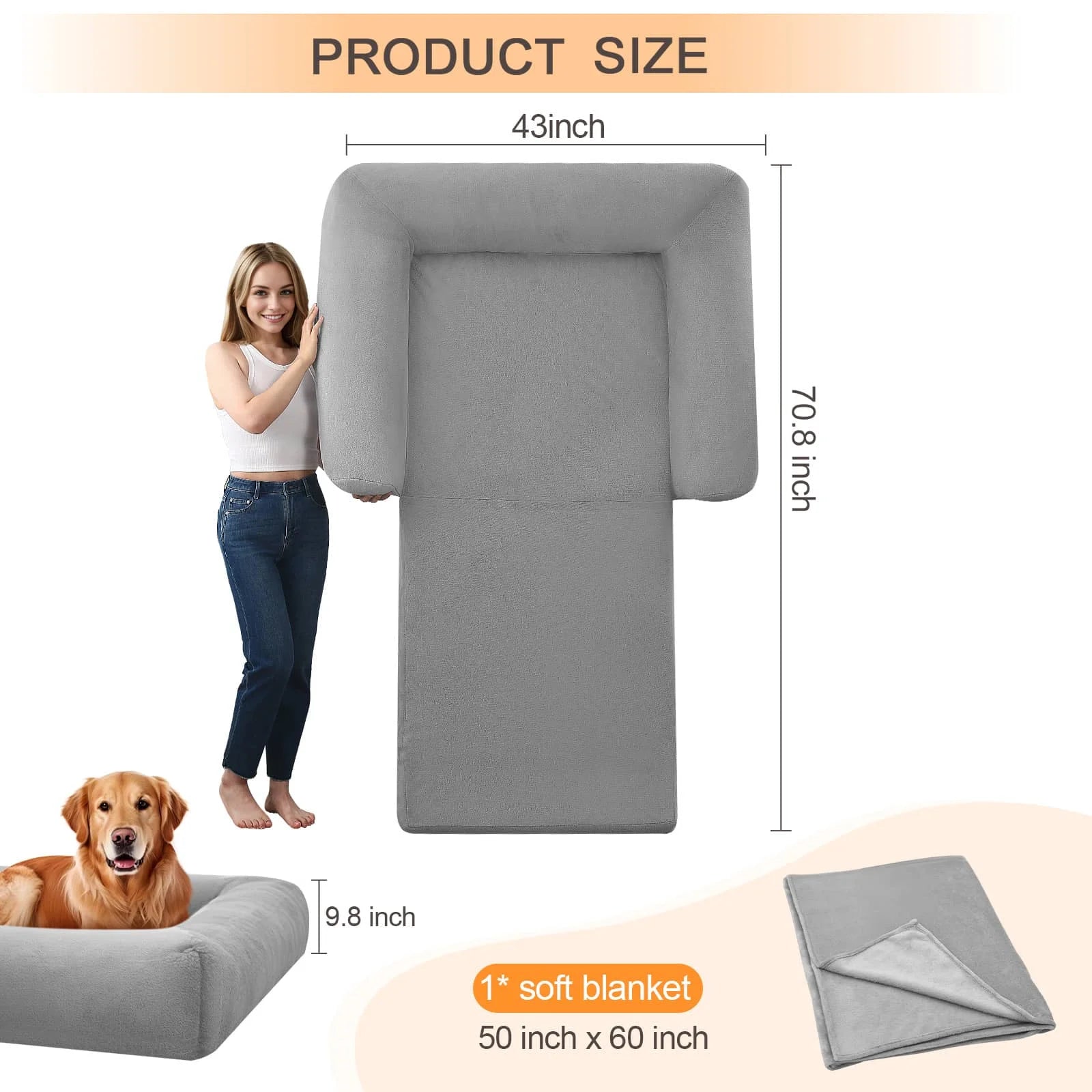 COMAX Foldable Human Dog Bed