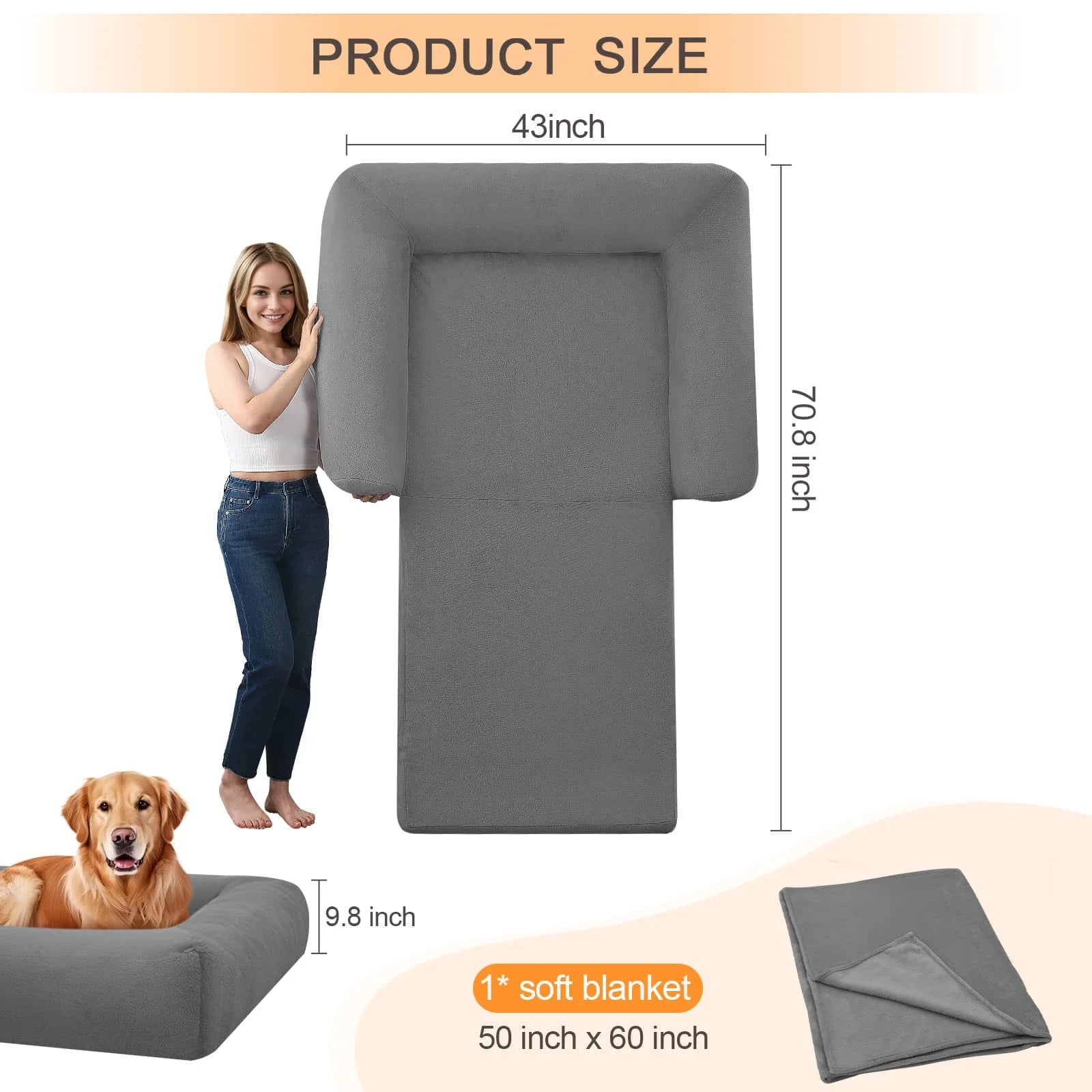 COMAX Foldable Human Dog Bed